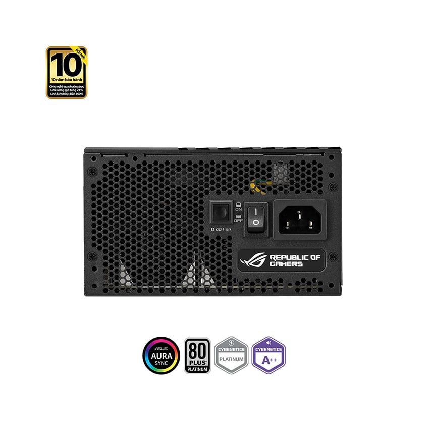 Nguồn Asus ROG THOR 1200P2 Gaming ( 80 Plus Platinum/Màu Đen Bạc/Full Modular)