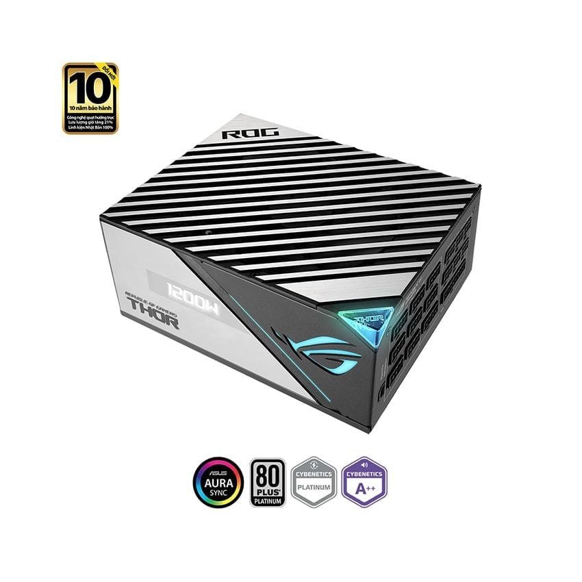 Nguồn Asus ROG THOR 1200P2 Gaming ( 80 Plus Platinum/Màu Đen Bạc/Full Modular)