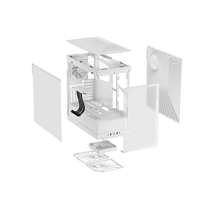 VỎ CASE HYTE Y40 | BLACK - WHITE - BW (ATX/MID TOWER)