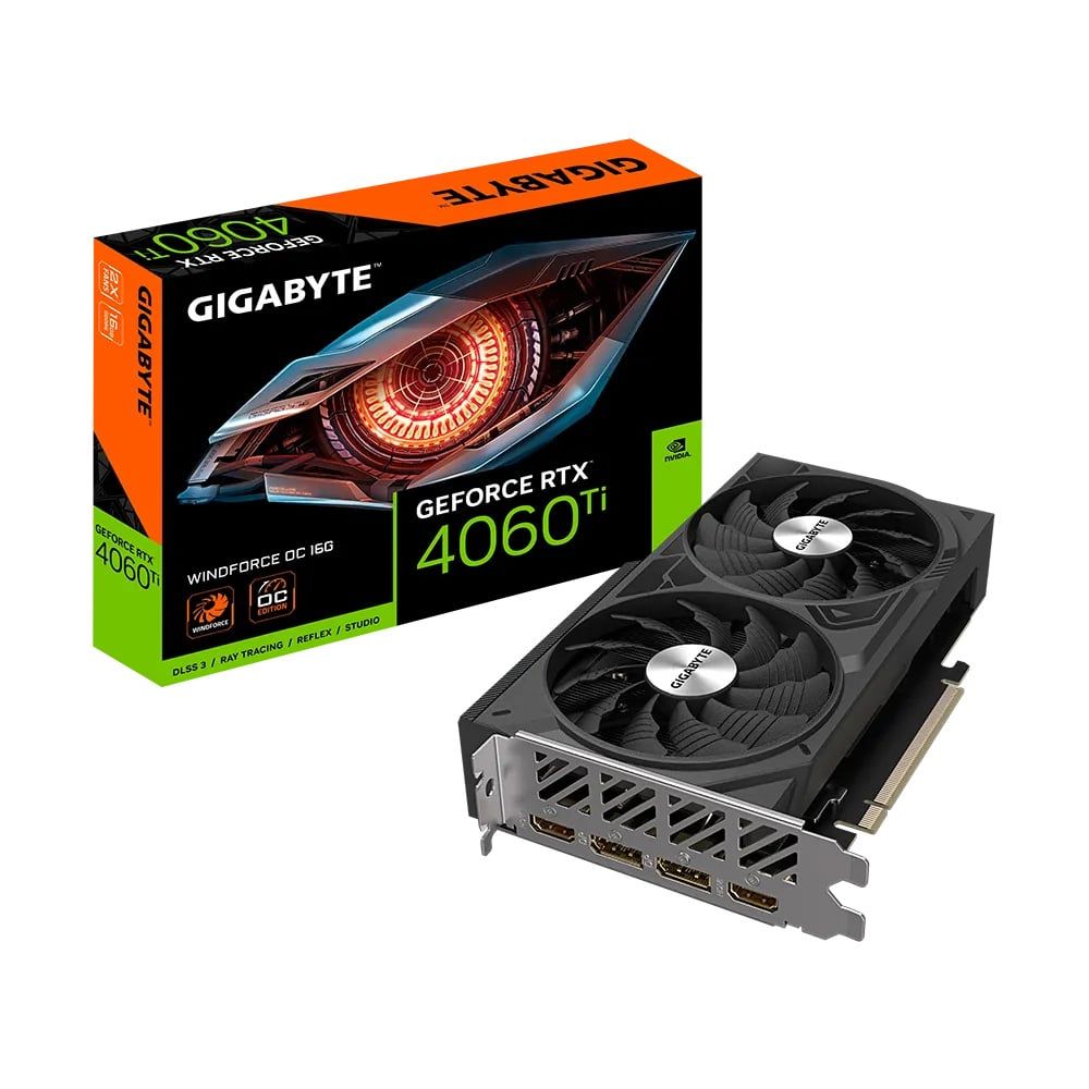 VGA Gigabyte RTX 4060 Ti Windforce OC 16GB (N406TWF2 OC -16GD) 