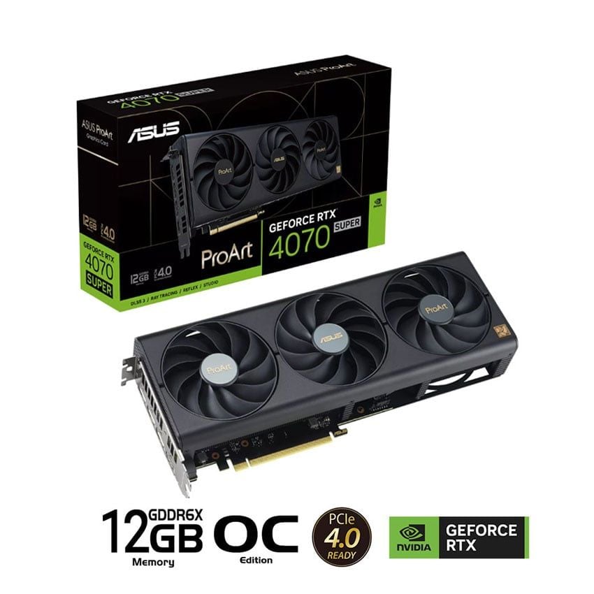  Card màn hình Asus PROART RTX 4070 SUPER-O12G 