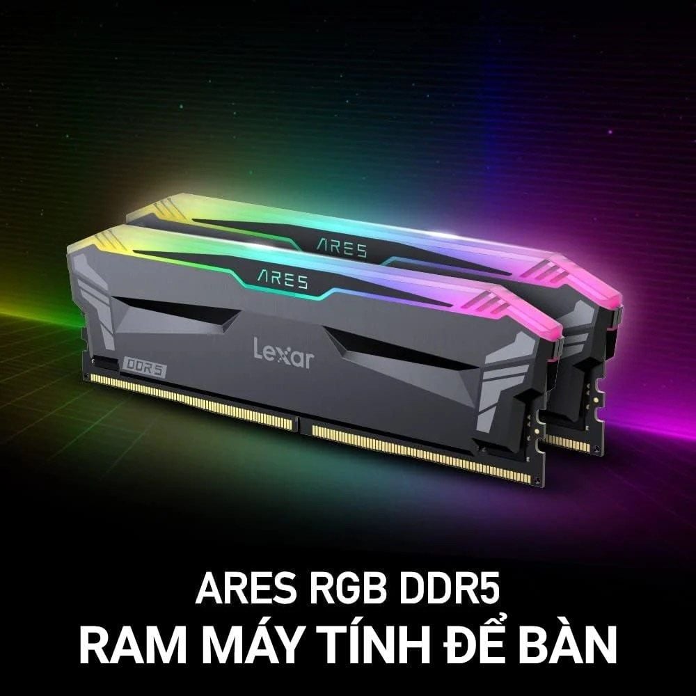 RAM Lexar Ares RGB DDR5 32GB (2x16GB) Bus 6400 U-DIMM (LD5EU016G-R6400GDLA)