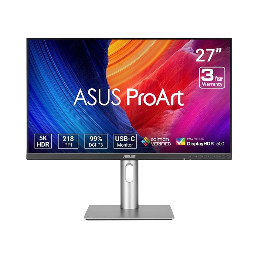 Màn hình Asus ProArt PA27JCV (27 inch/5K/IPS/60Hz/5ms/USB-C 96W/Loa)