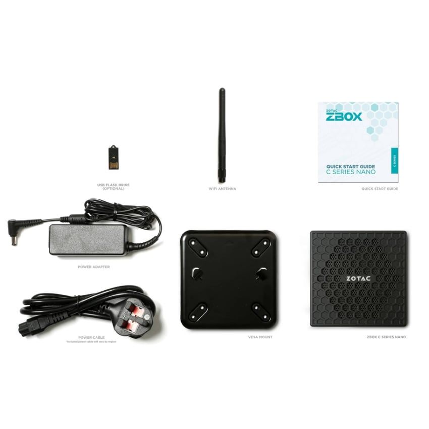 PC Mini ZOTAC ZBOX-CI337 Nano -BE1 (N100/WIFI+BT/8GB DDR5 5600/SSD 256GB) (Đen)