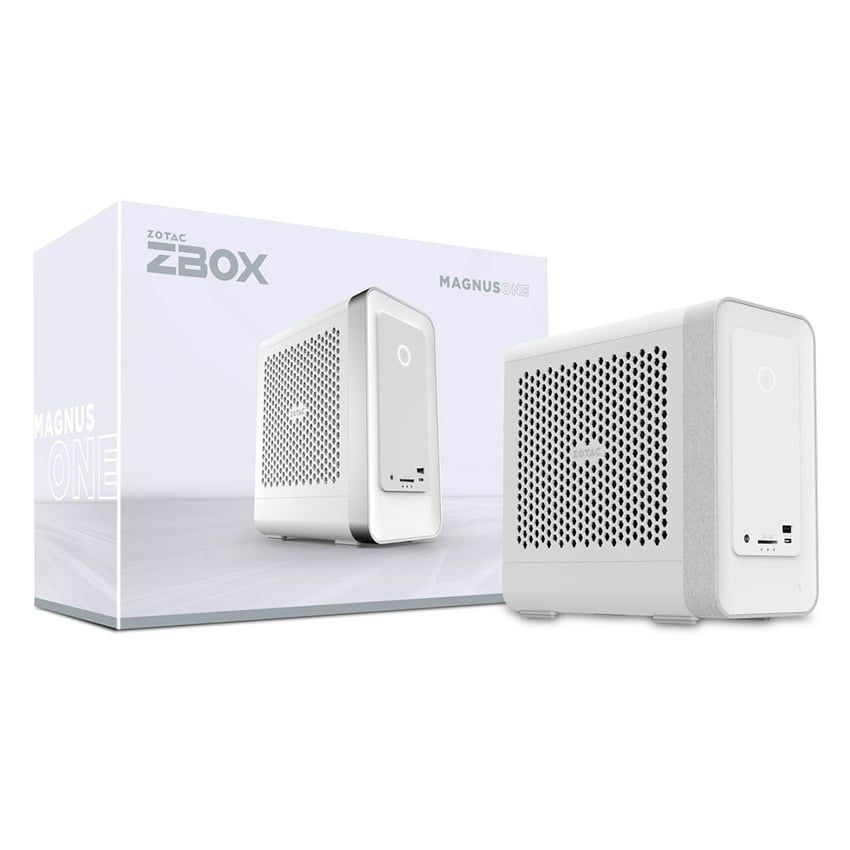 PC Mini ZOTAC MAGNUS ONE WHITE ZBOX-ERP74070SW-BE1 (I7-14700/RTX4070SUPER/WIFI+BT/16GB DDR5 5600/SSD 512GB)