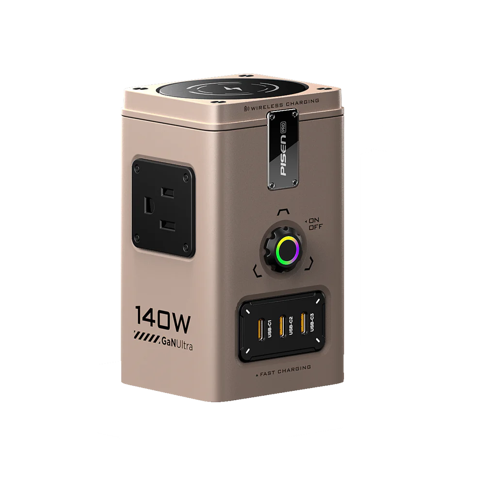 Trạm sạc đa năng PISEN AURORA GaNUltra All-in-one Charger, 140W Desktop MagStation Charging Hub