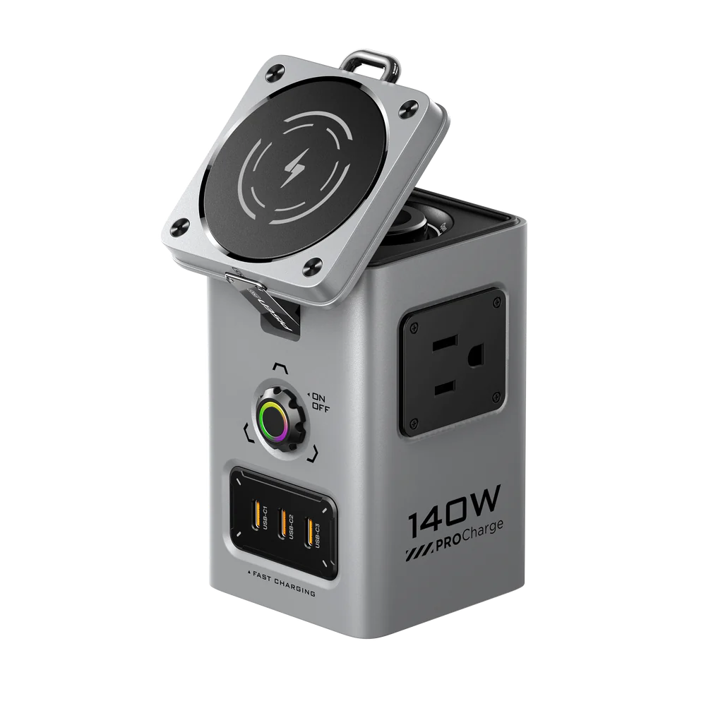 Trạm sạc đa năng PISEN AURORA GaNUltra All-in-one Charger, 140W Desktop MagStation Charging Hub