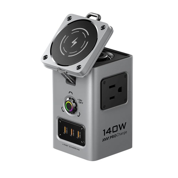  Trạm sạc đa năng PISEN AURORA GaNUltra All-in-one Charger, 140W Desktop MagStation Charging Hub 