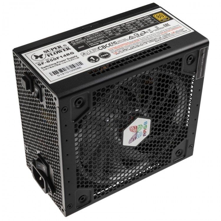 Nguồn Máy Tính 850W Super Flower Leadex III Gold ARGB Black (80 Plus Gold)