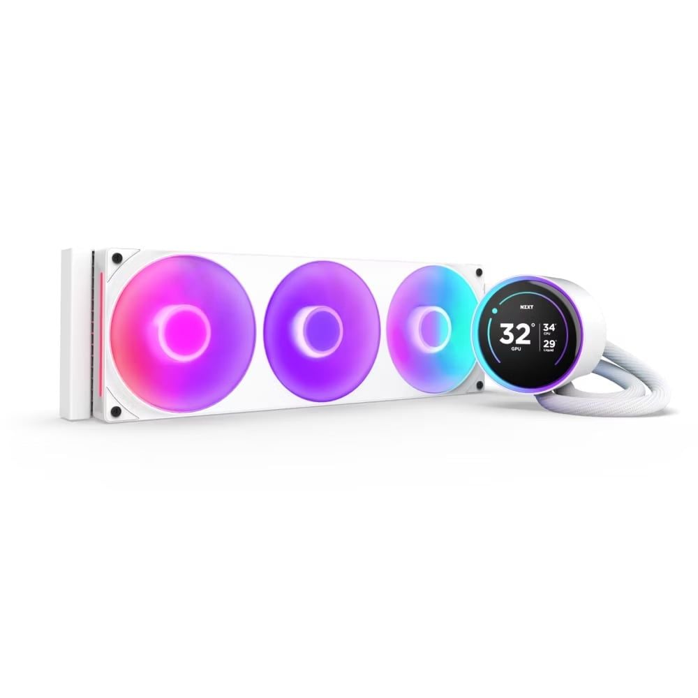 Bộ Tản Nhiệt Nước NZXT KRAKEN ELITE 360 RGB V2 | BLACK - White