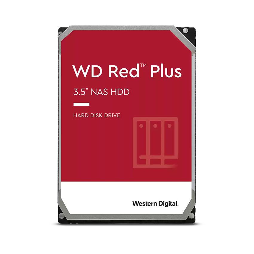 Ổ CỨNG HDD WD 8TB RED PLUS 3.5 INCH, 5640RPM, SATA, 128MB CACHE (WD80EFPX)