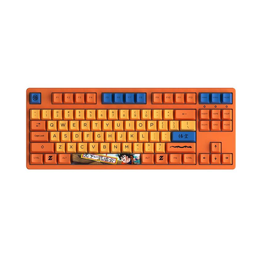  BÀN PHÍM CƠ AKKO 3087 RF DRAGON BALL Z - GOKU (AKKO SWITCH V3 - CREAM YELLOW) 