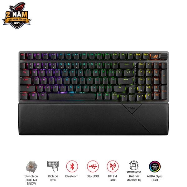  Bàn phím cơ Asus ROG Strix Scope II 96 Wireless 