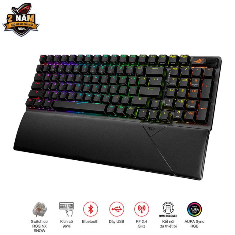 Bàn phím cơ Asus ROG Strix Scope II 96 Wireless
