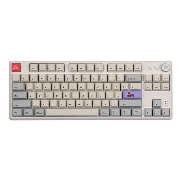  Bàn phím cơ Cidoo ABM084 Tri-mode | White - Black 