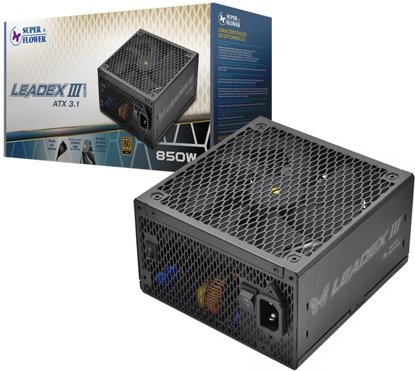 Nguồn vi tính Super Flower Leadex III Gold 850W ATX 3.1 Black
