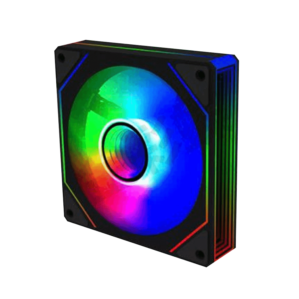 Fan Case Leopard S1 Auto RGB | Đen - Trắng (cắm nguồn trực tiếp)