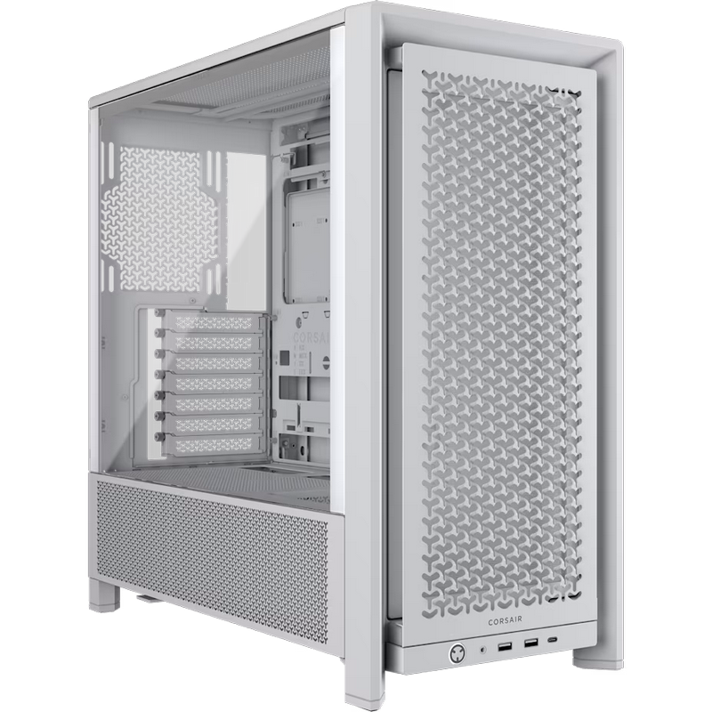 CASE CORSAIR FRAME 4000D Tempered Glass Modular Mid Tower | Black - White