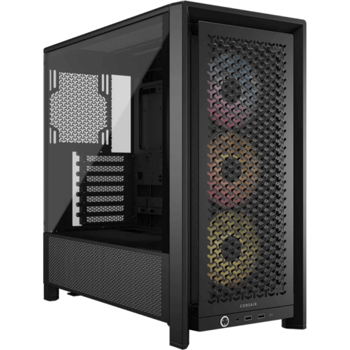  CASE CORSAIR FRAME 4000D RS ARGB  Modular Mid Tower– Tempered Glass, 3x RS120 ARGB fans | Black - White 