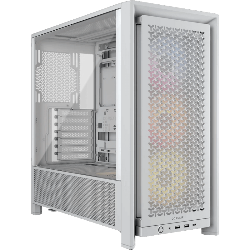 CASE CORSAIR FRAME 4000D RS ARGB  Modular Mid Tower– Tempered Glass, 3x RS120 ARGB fans | Black - White