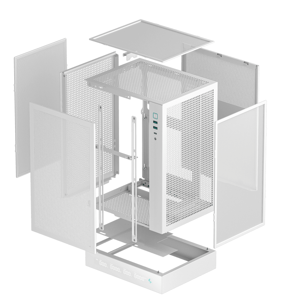 Case Deepcool CH170 DIGITAL – High-airflow Mini-ITX Case | Black - White