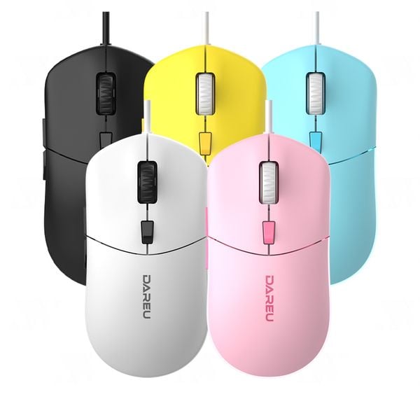  Chuột DareU LM121 RGB (Đen/Trắng/Hồng/Vàng/Xanh) 