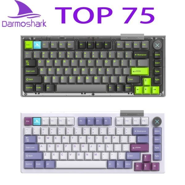  BÀN PHÍM CƠ DARMOSHARK TOP75 WIRELESS BLUETOOTH GAMING MECHANICAL 