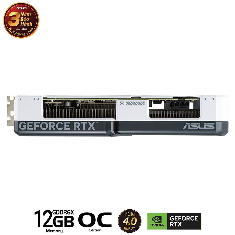 VGA ASUS Dual GeForce RTX 4070 Super White OC Edition 12GB GDDR6X (DUAL-RTX4070S-O12G-WHITE)