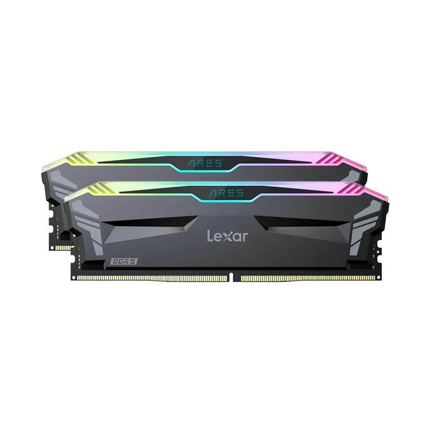  Ram Desktop Lexar ARES RGB (LD5BU016G-R6000GDLA) 32GB (2x16GB) DDR5 6000Mhz 