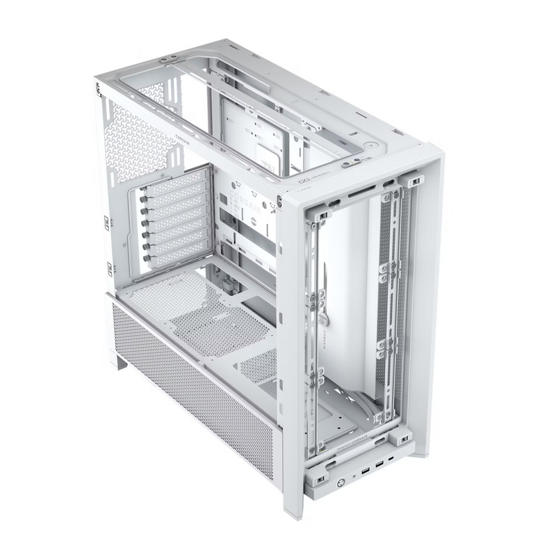 CASE CORSAIR FRAME 4000D Tempered Glass Modular Mid Tower | Black - White