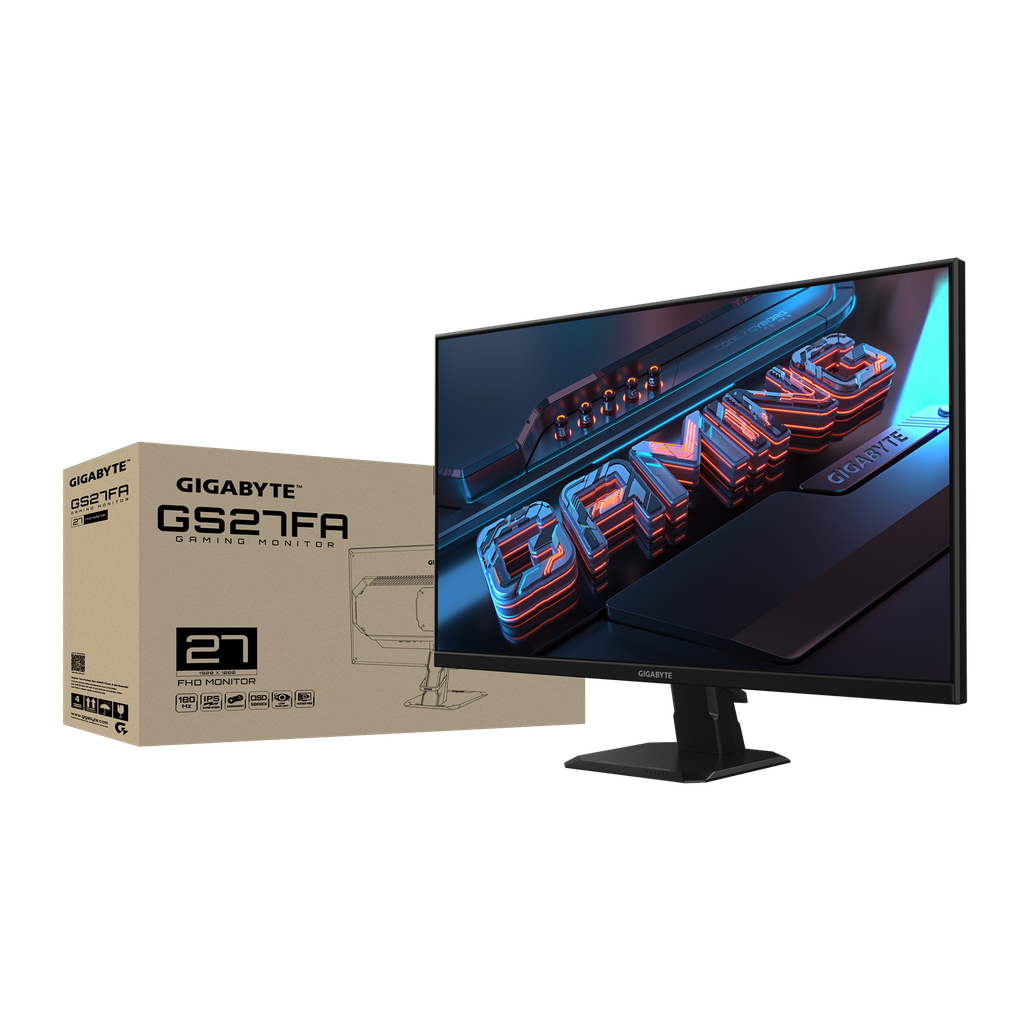 Màn hình GIGABYTE GS27FA (27 inch | FULL HD | 180Hz | IPS | 105% sRGB)