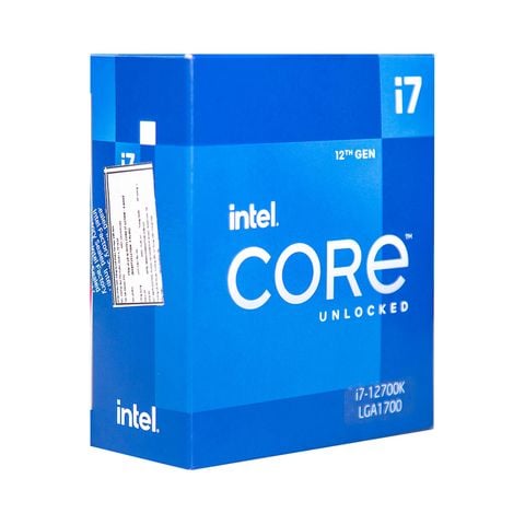  Intel Core i7 12700K / 3.6GHz Turbo 5.0GHz / 12 Nhân 20 Luồng / 25MB / LGA 1700 