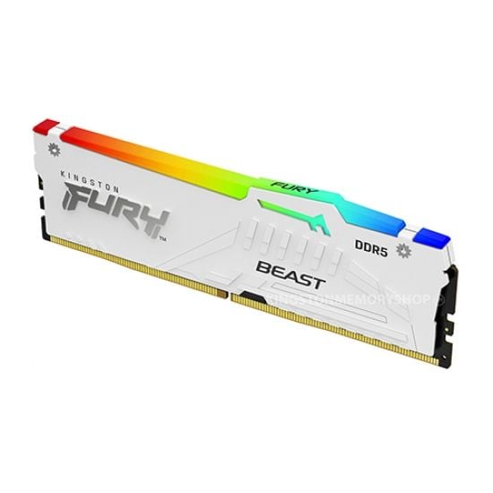 Ram PC Kingston Fury Beast White RGB 16GB 5200MHz DDR5 KF552C40BWA-16