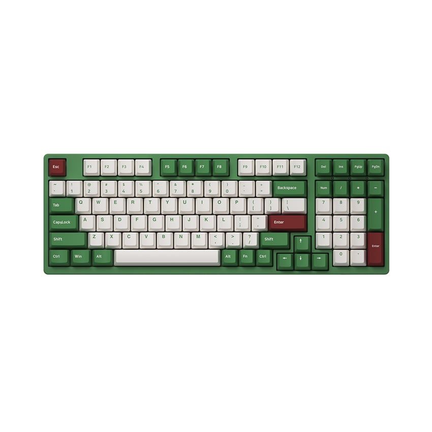  Bàn phím AKKO 3098S Matcha Red Bean (Rainbow LED/ASA profile/V3 Creamy Yellow Pro) 
