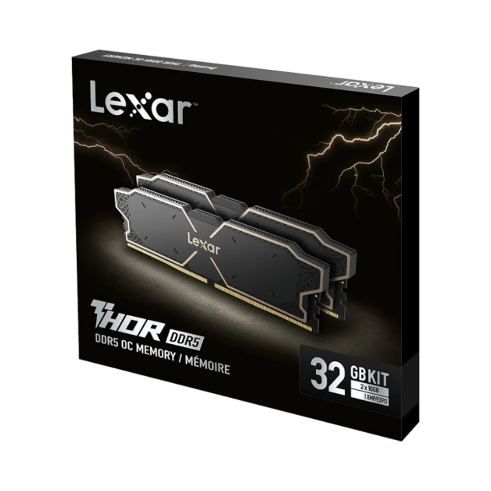 Ram Desktop Lexar Thor (LD5U16G60C38LG-RGD) 32GB (2x16GB) DDR5 6000Mhz