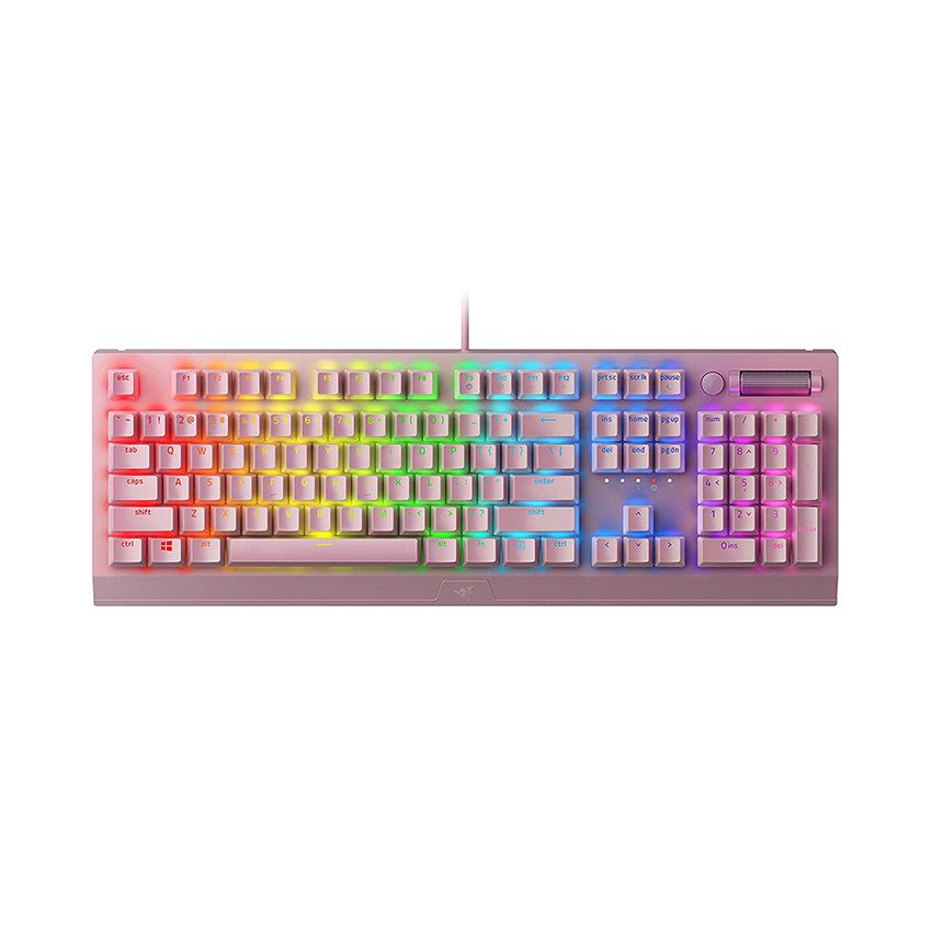 BÀN PHÍM CƠ RAZER BLACKWIDOW V3 QUARTZ GREEN SWITCH (USB/RGB/HỒNG)