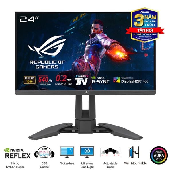  Màn Hình ASUS ROG Swift Pro PG248QP 24.1 inch TN FHD 540Hz 0.2ms 