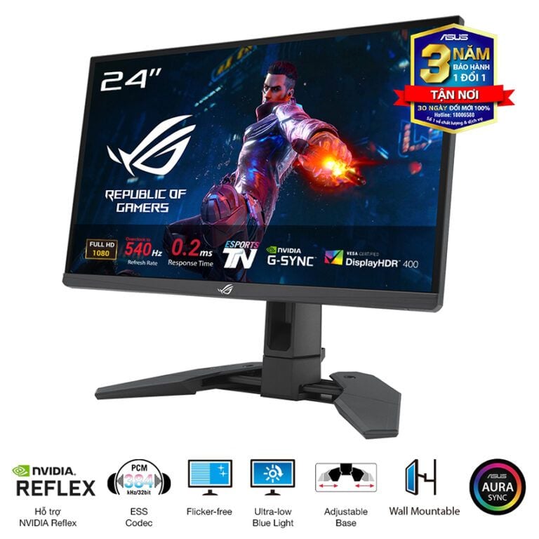 Màn Hình ASUS ROG Swift Pro PG248QP 24.1 inch TN FHD 540Hz 0.2ms