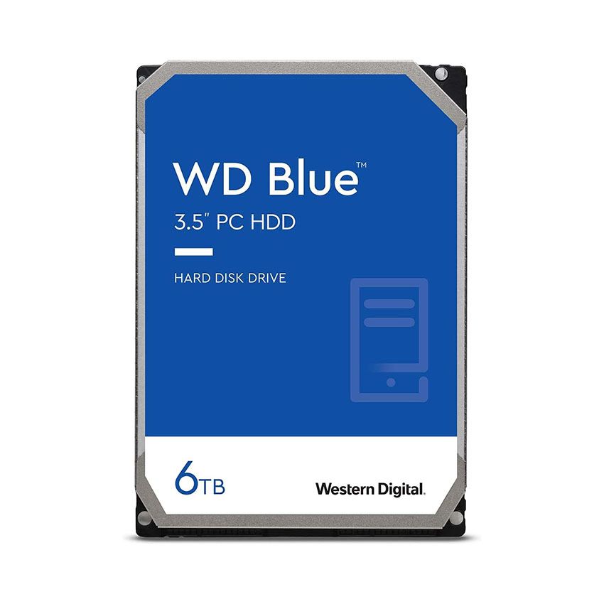Ổ CỨNG HDD WD 6TB BLUE (WD60EZAX) (5400RPM/256MB CACHE/3.5 INCH/SATA3)