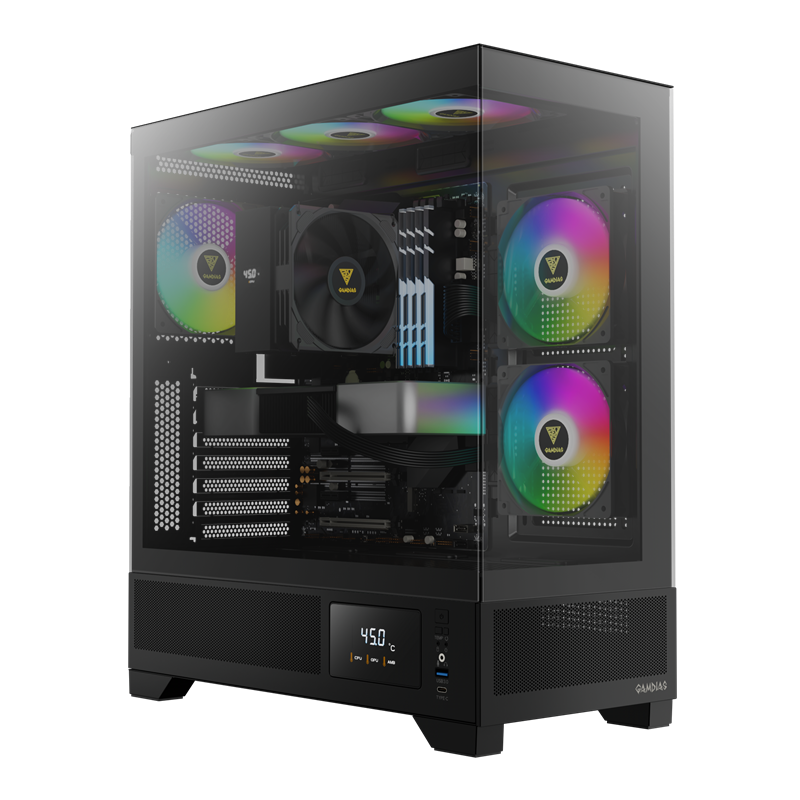 Case Gamdias ATLAS M1 | BLACK - WHITE