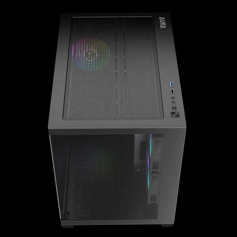 Case Gamdias AURA GC10M ARGB | Black - White