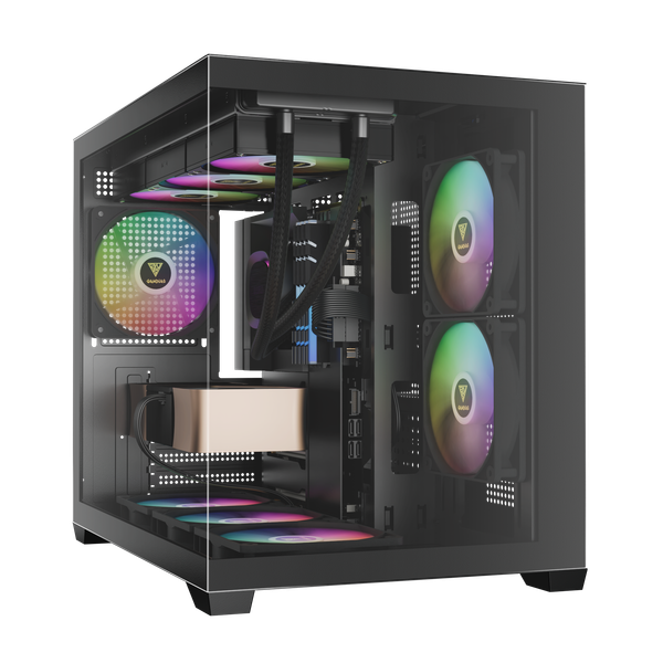  Case Gamdias AURA GC10M ARGB | Black - White 
