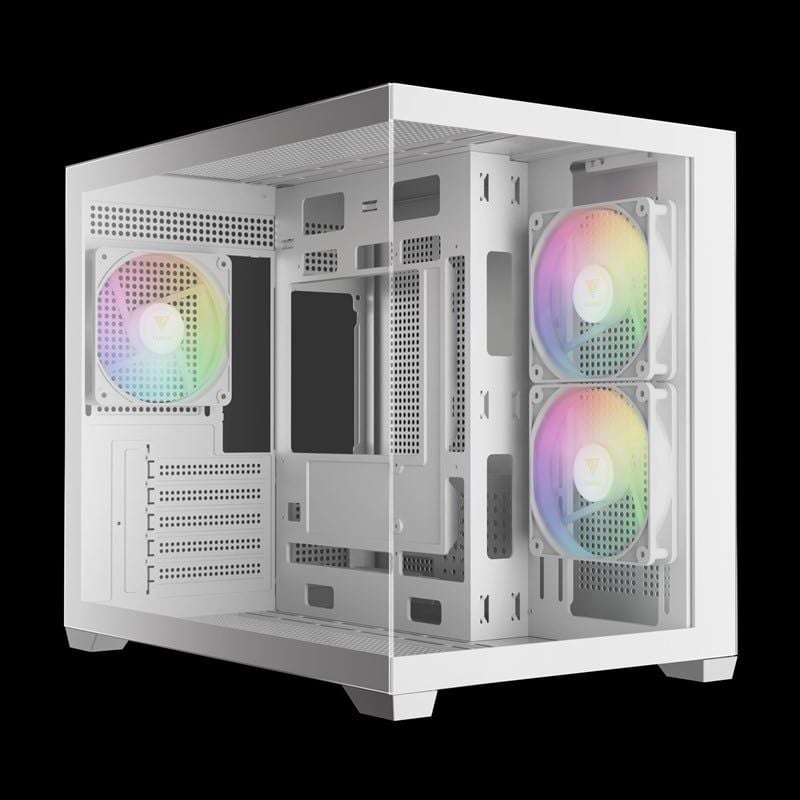 Case Gamdias AURA GC10M ARGB | Black - White