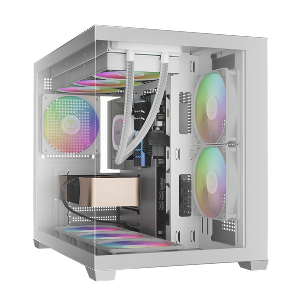  Case Gamdias AURA GC10M ARGB | Black - White 
