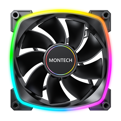 Quạt Tản Nhiệt Montech RX140 PWM | Black - White