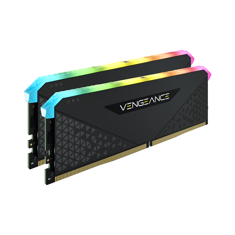 RAM DESKTOP CORSAIR VENGEANCE RGB RS (CMG64GX4M2D3600C18) 64GB (2X32GB) DDR4 3600MHZ