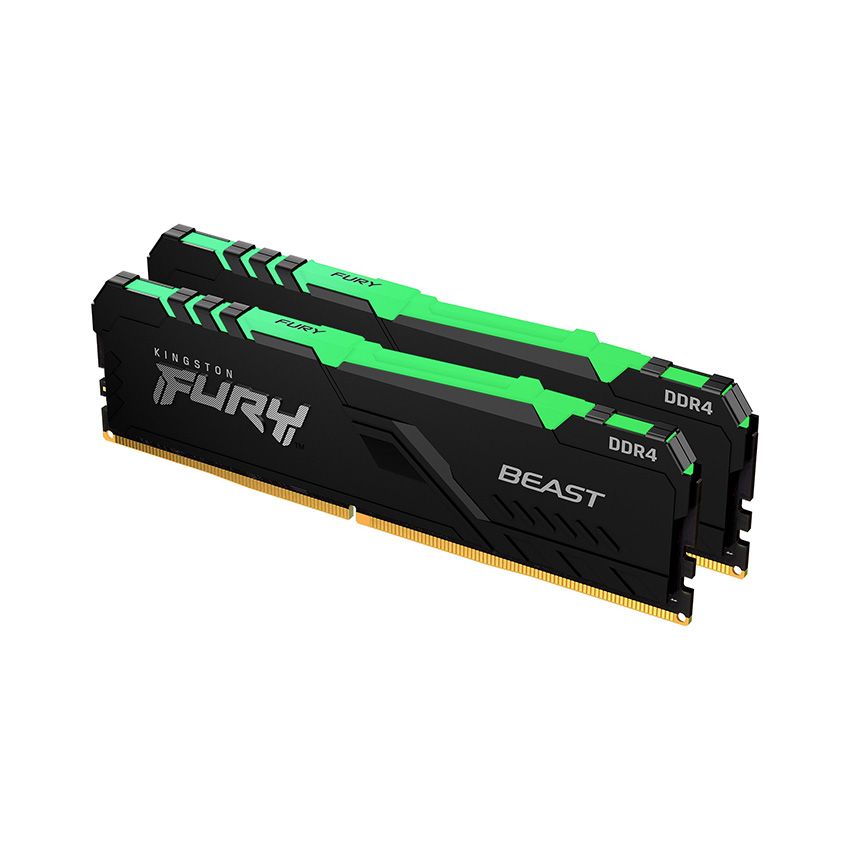  RAM DESKTOP KINGSTON FURY BEAST RGB (KF436C18BBAK2/32) 32GB (2X16GB) DDR4 3600MHZ 