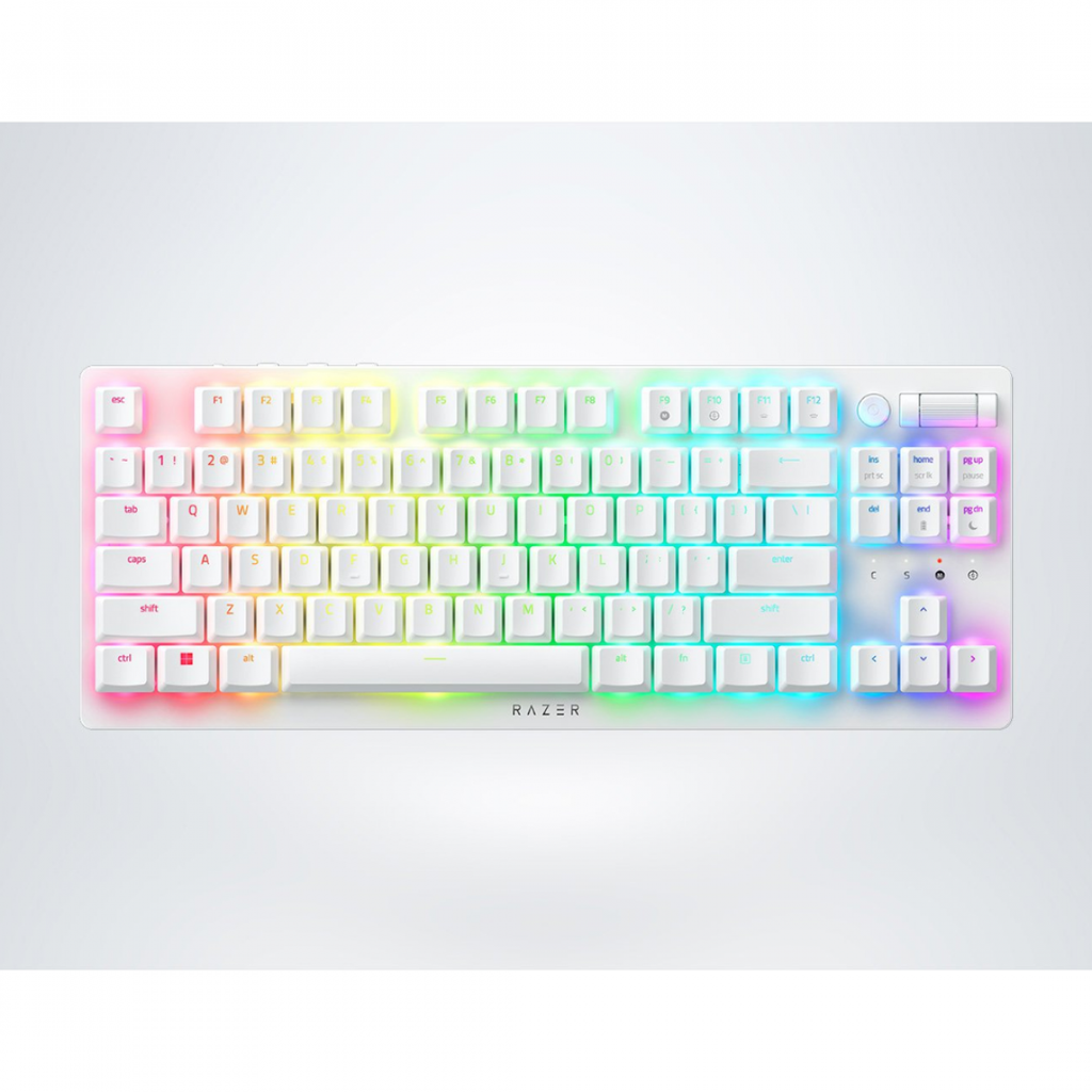 Razer DeathStalker V2 Pro Tenkeyless White Edition | Linear Red Switch