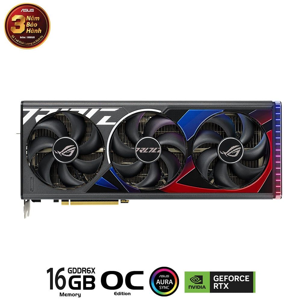 VGA ASUS ROG Strix RTX 4080 Super OC 16GB GDDR6X GAMING (ROG-STRIX-RTX4080S-O16G-GAMING)