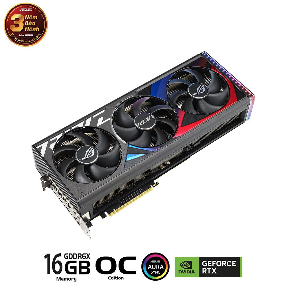 VGA ASUS ROG Strix RTX 4080 Super OC 16GB GDDR6X GAMING (ROG-STRIX-RTX4080S-O16G-GAMING)